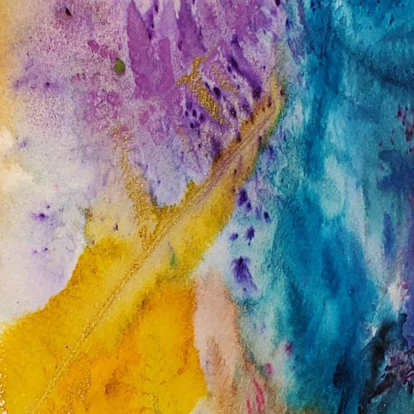 Swatch of painting shown for details