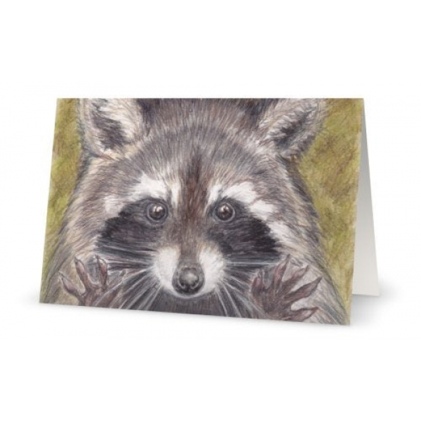 Card - Jazz Hands Raccoon Art Print, 5" x 7"