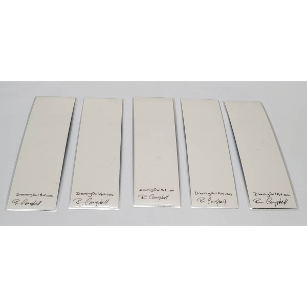 Back of Watercolor Bookmarks - Blue Mountains