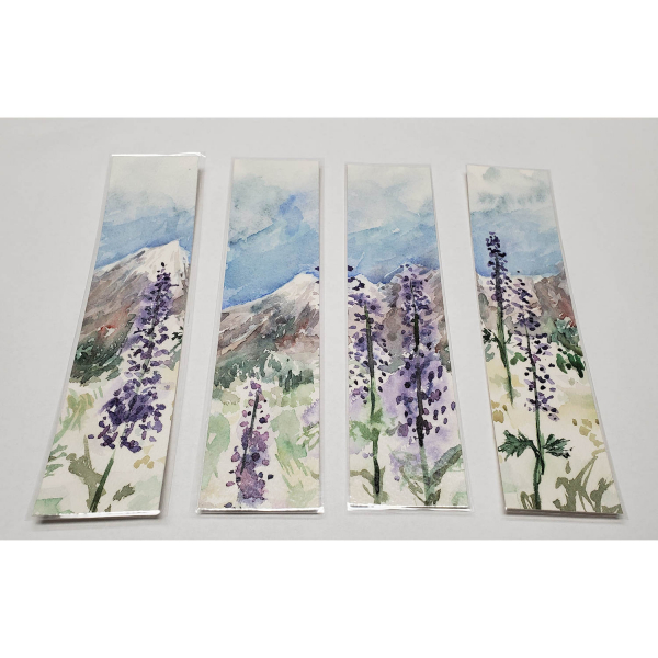 Watercolor Bookmarks - Mountain Lupines