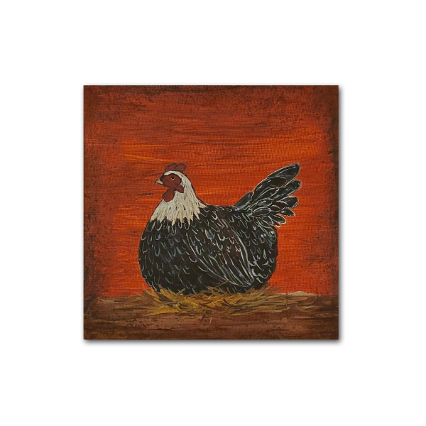Laying Hen, Chicken Painting