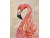 Original "Fluid Flamingo," Loose Watercolor, Mixed Media 9x12 Painting