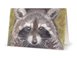 Card - Jazz Hands Raccoon Art Print, 5" x 7" Card - Jazz Hands Raccoon Art Print, 5" x 7"