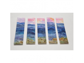 Watercolor Bookmarks - Blue Mountains