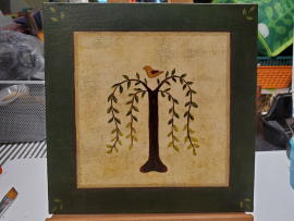 Rustic Willow Tree Painting