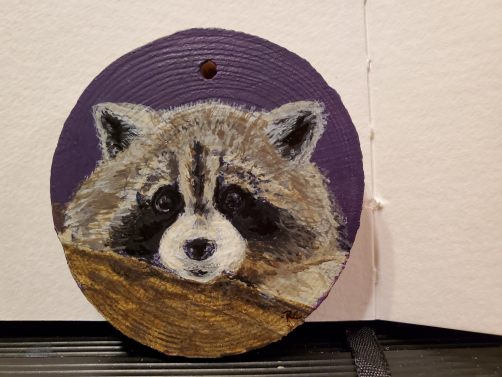Shy Raccoon Ornament