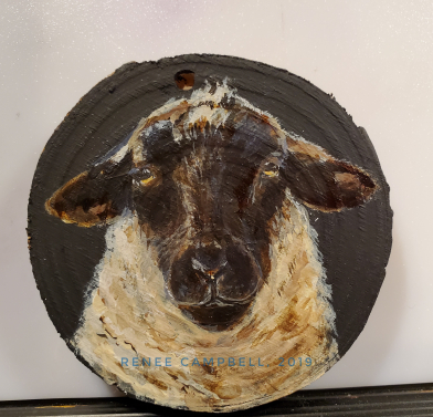 Simply Ewe, Painted Ornament 