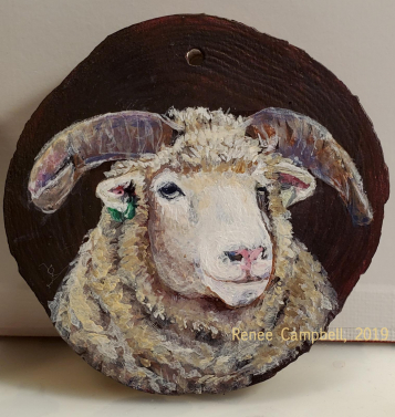 Horned Dorset Ewe Ornament #2