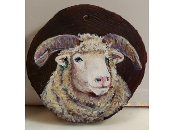 Horned Dorset Ewe Ornament #2